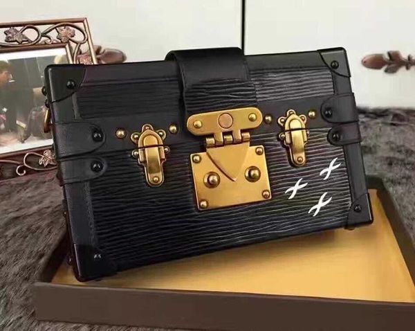 

2019 wholesale clutch box original handbags evening bags excellent quality leather purse fashion box brick messenger shoulder bag