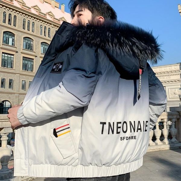 

мужские с капюшоном пухлые старинные парки длинные утолщаются обивка плюс пальто уличная водонепроницаемая зимняя мода повседневная теплая к, Black