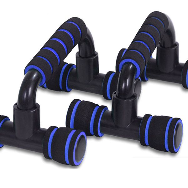

1pair fitness i-shaped push up bar stands handles hand sponge grip bars gym muscle training push up chest bar body building home