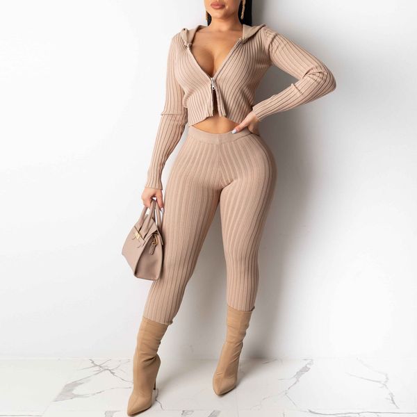 

women tracksuit zipper hoodies sweatshirt pants 2 pieces set fashion 2019 female cropped pullover and trousers suits#j30, White