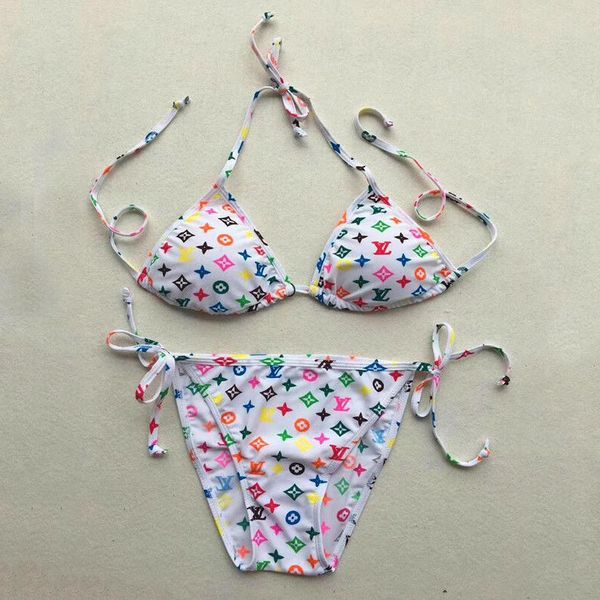 

women designer bikini fashion two pieces swimwear 2020 new brand letter printed fashion bikinis women luxury bikinis swimwear wholesale, White;black