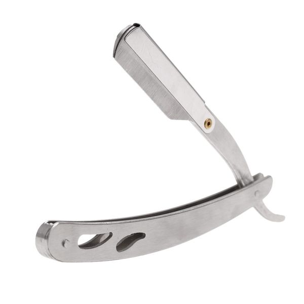 

stainless steel straight edge barber razor folding shaving shaver without blade w196