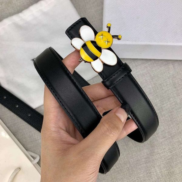 

дизайнерские ремни фирменные di bee woman роскошные ремни модный кожаный ремень повседневная littele bees гладкая пряжка пояс ширина около 2, Black;brown