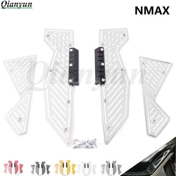 

motorcycle modified parts mats cnc footrest aluminum alloy pedal plate for yamaha nmax 155 nmax155 nmax 2016 2017 2015