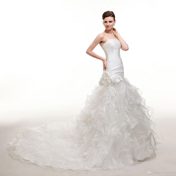 Vintage Flowers Mermaid Arabic Dubai Wedding Plus Sizes Appliques