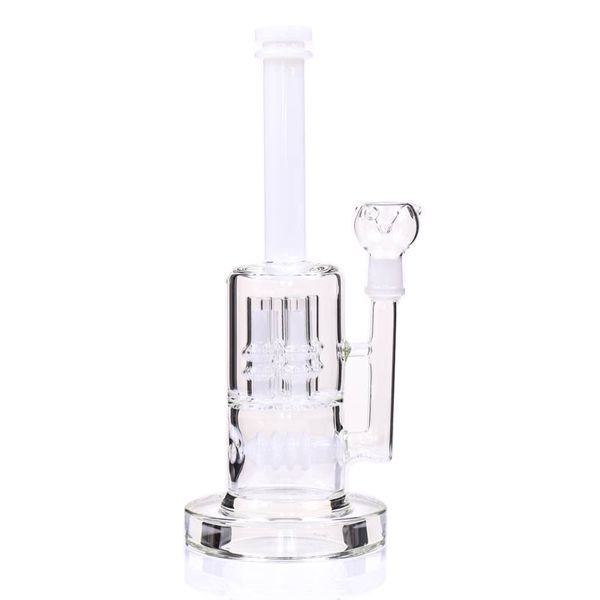 HEAVY Glass Bong spessa 20mm base oil rig pneumatico e finger perc 4 pipe ad acqua colorate-14 