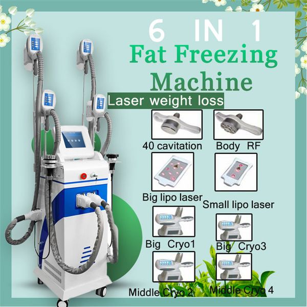 

2019 new fat ing cellulite removal slimming machine cavitation skin tightening two cryo handles can work together