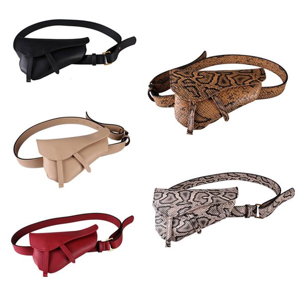 

brand designer ladies d#waist bag the latest est snake thin belt saddle bag fashion mini mobile phone bag purse