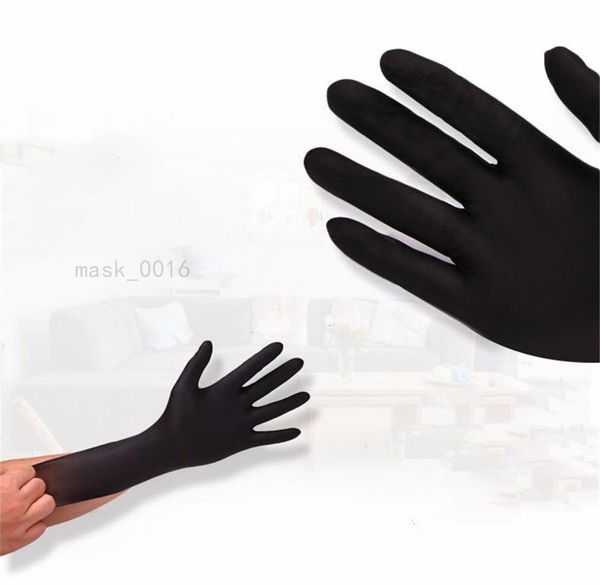 

in stock usslimerence nitrile disposable powder 100pcs gloves foodstuff chemical industry home use sky blue long-xl (30cm) f3fb qa