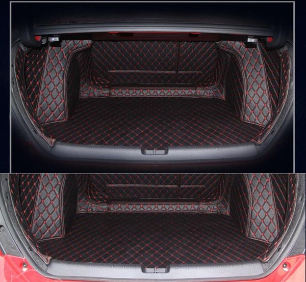 

fiber leather car trunk mat for civic 2016 2017 2018 2019 2020 10th generation cargo mat car accessories