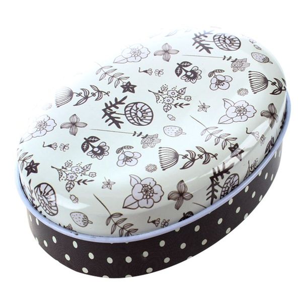 

1x creative mini european style soap box shape candy storage box wedding favor tin zakka cable organizer container household