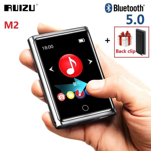 

ruizu m2 bluetooth mp3 player 2inch full touch screen portable audio music player with fm radio recording e-book video player