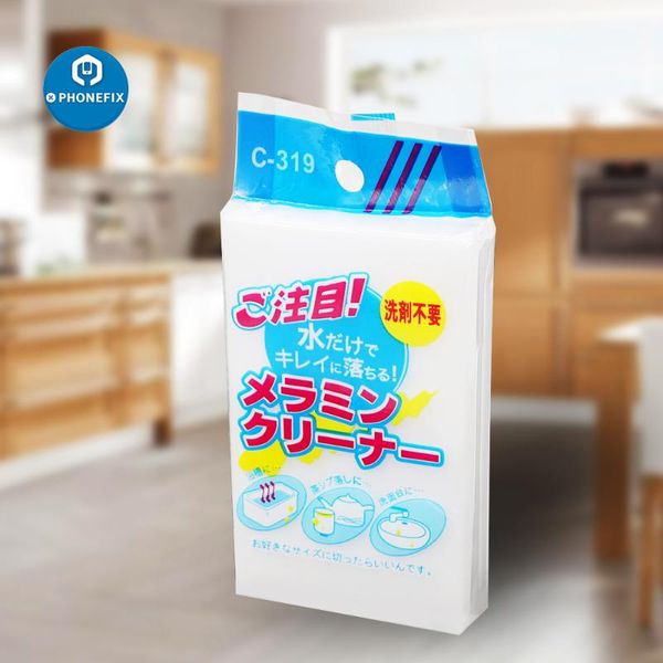 

5шт / серия белая магия губка чистого eraser многофункциональный меламин пена очиститель kitchen pad для дома очистки 100x60x20mm