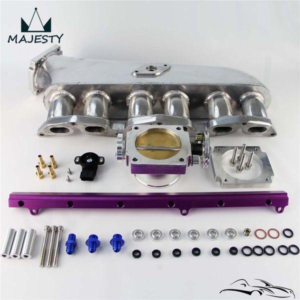 

intake manifold + fuel rail + 90mm throttle body w/ tps for 1jz-gte