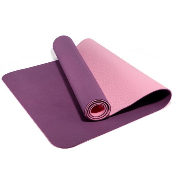 

yoga mats environmentally friendly beginner 6mm multi-functional sports fitness mat factory direct