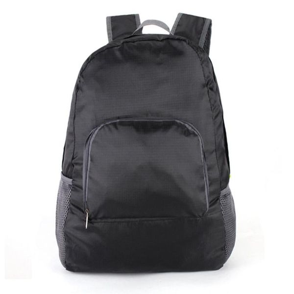 

20l foldable men women waterproof backpack lightweight solid color travel camping hiking trekking bags school bag