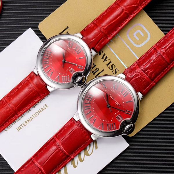 

3-контактный роскошные часы 28 мм 33 мм 36 мм кварцевый механизм воздушный шар женские часы тик движение модель батарея из нержавеющей стали, Slivery;brown