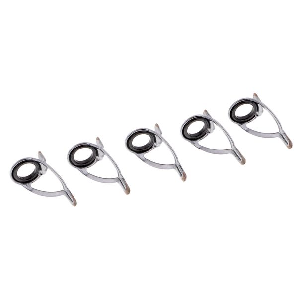 

5pcs diy fishing rod guides eye rings guide tip rings 8# spinning rod repair