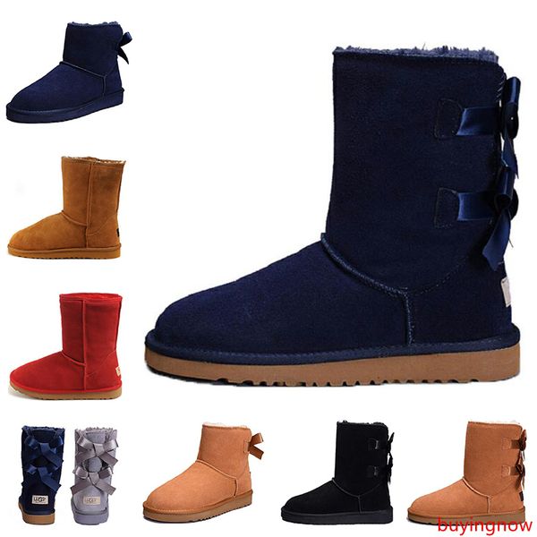 

2019 classic women australia classic kneel boots ankle boots wgg black grey chestnut navy blue women girl boots size 36-41