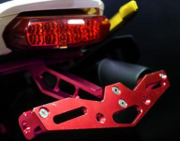 

motocycle modified m3 light rear tail license plate frame for bws125 msx125 red