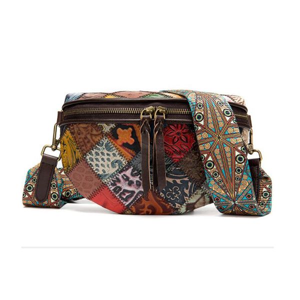 

майо новая мода богемия стиль талия сумки кожа грудь сумка для леди crossbody сумки на ремне женщины девушки fanny pack популярные t200113