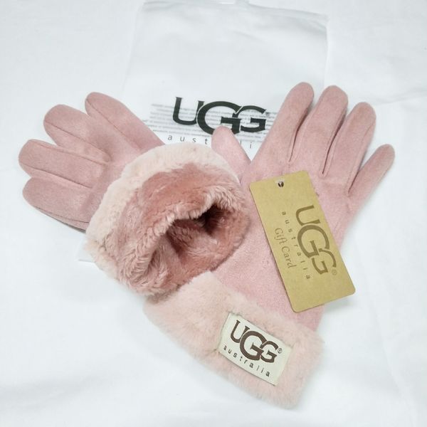 

2020 luxury fashion women' brand gloves for winter and autumn cashmere mittens gloves with lovely fur ball outdoor sport warm winter g, Blue;gray