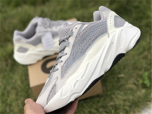 

2018 authentic 700 v2 static kanye west outdoor shoes for men women runner wave mauve triple white ef2829 limited sports sneakers size 5-12, Black