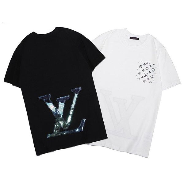 

20ss роскошные мужчины женщины футболку печати письмо топы streetwear футболки hip hop kanye высокого качества для мужчин одежда хлопок tee, White