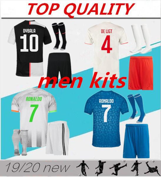 

19 20 fourth juventu palace occer jer ey kit 2019 2020 juve de ligt dybala higuain ronaldo football hirt uniform, Black;red