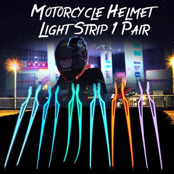 

motorcycle helmet light led night riding signal light el cold 4 mode helmet led lights strip kit bar decoration