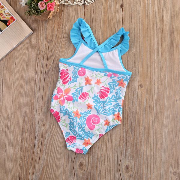 

little girls one-piece swimwear swimmers bikini set mermaid cross swimsuit baby girl cartoon beachwear bathing suit costume 1-7y