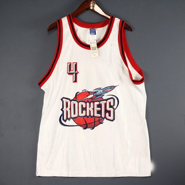 

#4 charles barkley champion sewn white jersey mens vest size xs-6xl 100% stitched basketball jerseys ncaa, Black;blue