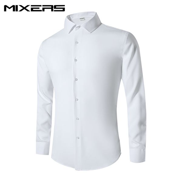 camisa blanca slim fit hombre