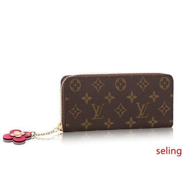 

m64201 clemence wallet new zip purse women s wallets clutch flower bags wallets purse mini clutches exotics evening chain belt bags