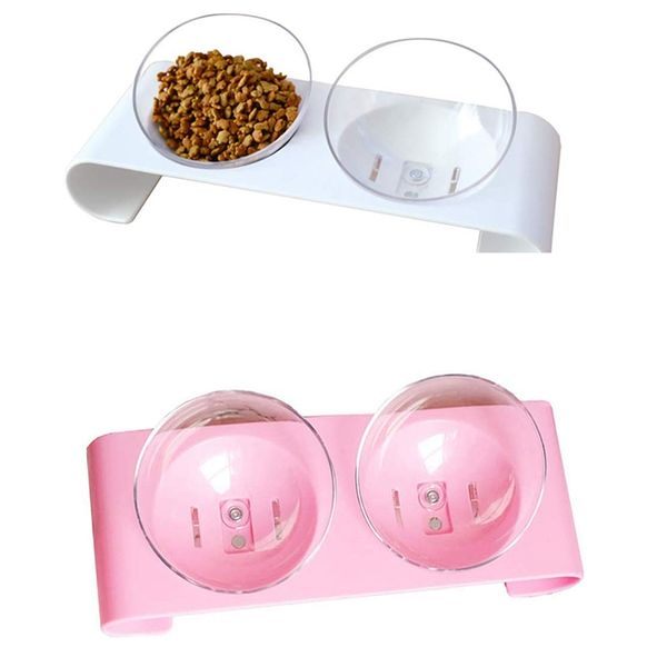 

pet cat double чаша косого eggshell шея чаша съесть питьевую воду посуду