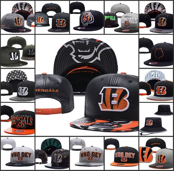 

2019 Цинциннати Регулируемые Шапки Бенгальские Вышивка Логотип Команда Snapback All Team W