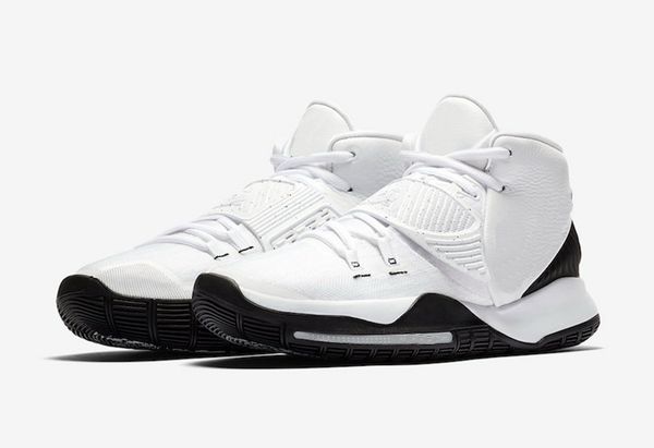 

2020 kyrie 6 oreo kids white black with box 2020 irving 6 basketball shoes us4-us12
