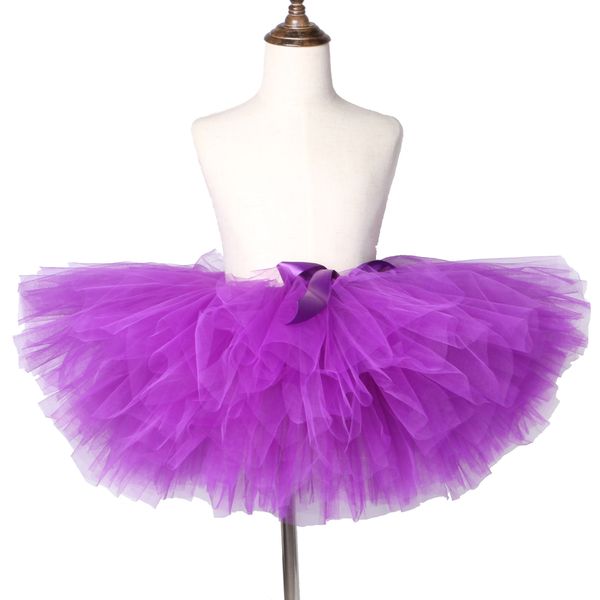 

purple baby girls tutu skirt fluffy girls tulle skirt birthday party dance children skirts girls kids ballet pettiskirt tutu
