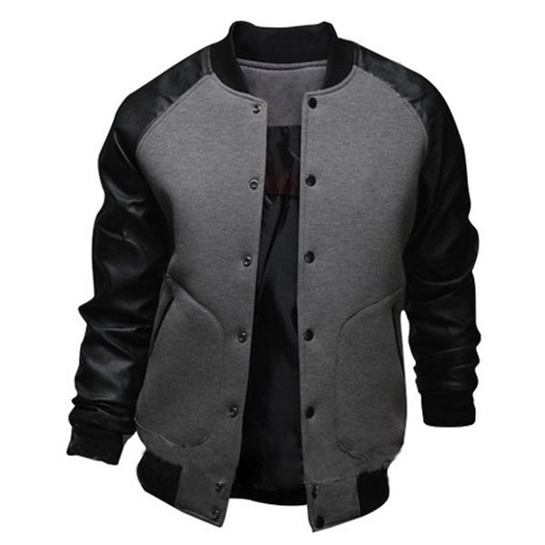 

zogaa spring autumn men jacket mens long sleeve stand collar jacket male fashion solid slim fit casual coat 2019 sale, Black;brown
