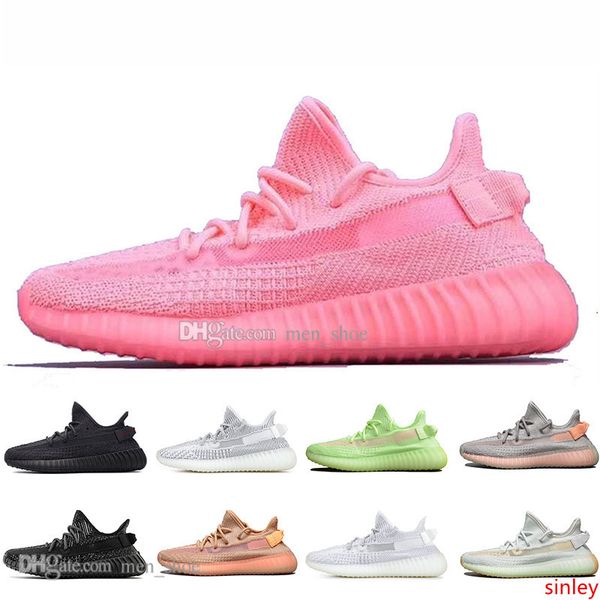 

с нового прибытия kanye west clay v2 статическая светоотражающие gid glow in the dark mens кроссовки правда форма женщины спорт дизайнерские