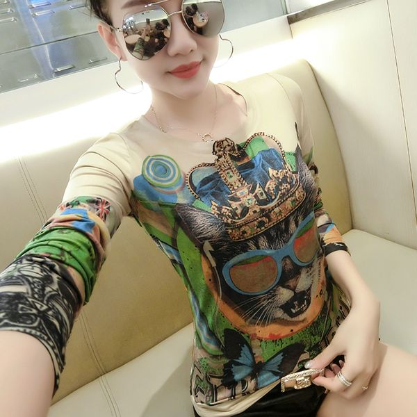 

3xl new 2019 crop womens casual slim blouse clubwear tee spring autumn, White