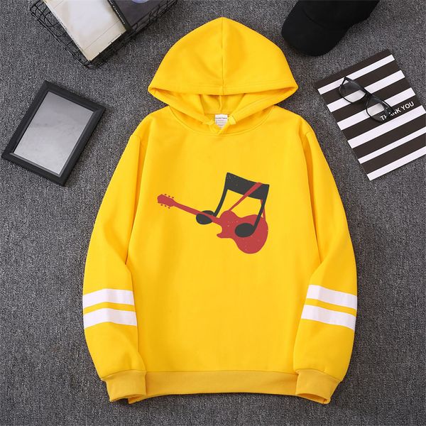 

мужская толстовки с капюшоном hip hop печати граффити high street сыпучие музыкальный символ печати толстовки пуловеры man осень 2019, Black