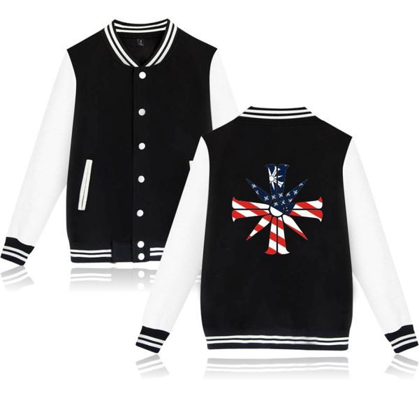 

5 jacket print mens popular xbox game casual coat male far cry 5 baseball uniform, Black;brown
