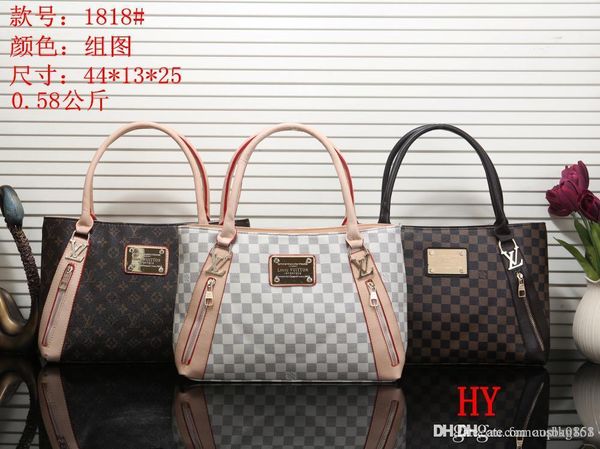 

2019 styles Handbag Famous Name Fashion Leather Handbags Women Tote Shoulder Bags Lady Leather Handbags M Bags purse A1818