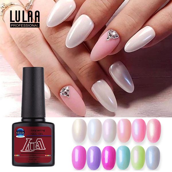 

lulaa 12 color shell nail polish glue color nail art flash 10 ml gradient diy glamorous art