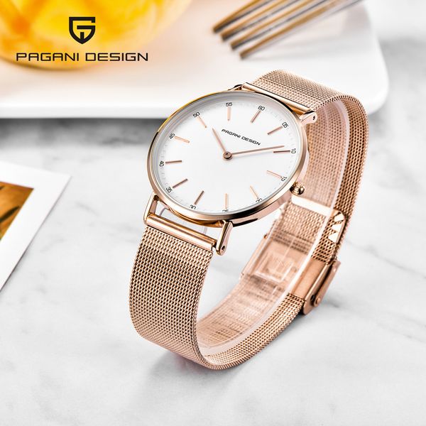 

pagani design women watches gold luxury watch women fashion simple ladies watches for wristwatch gift, Slivery;brown
