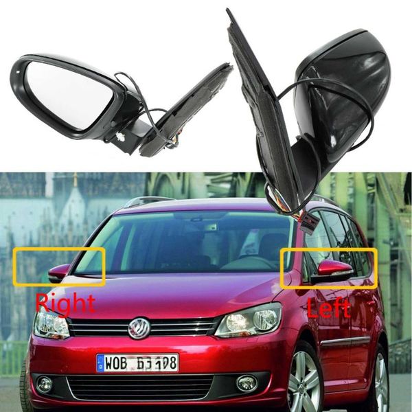 

heated electric wing side rear mirror for vw touran 2 facelift 2011 2012 2013 2014 2015 car-styling