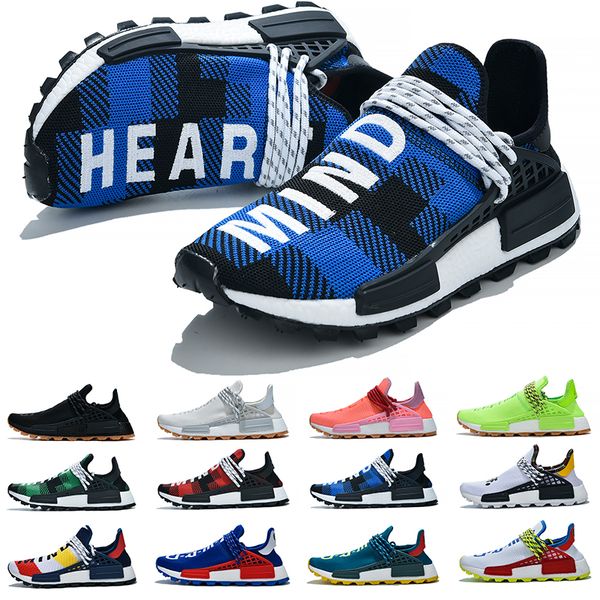 

Cheap NMD Human Race Men Women Running Shoes Pharrell Williams Solar Pack Black White Mens Trainer Athletic Sport Sneaker Size 36-47