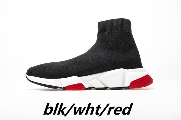 

2019 designer shoes speed trainer oreo triple black lime green flat fashion socks boot designer men women sneakers with box dust bag s7 cs10