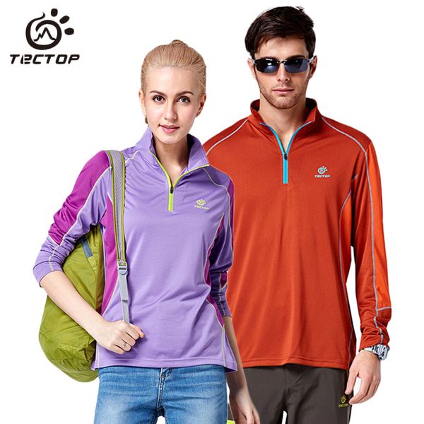 

tecanti-uv breathable quick dry t-shirt men women outdoor trekking cycling sport t-shirts climbing fishing t shirt,am067, Gray;blue